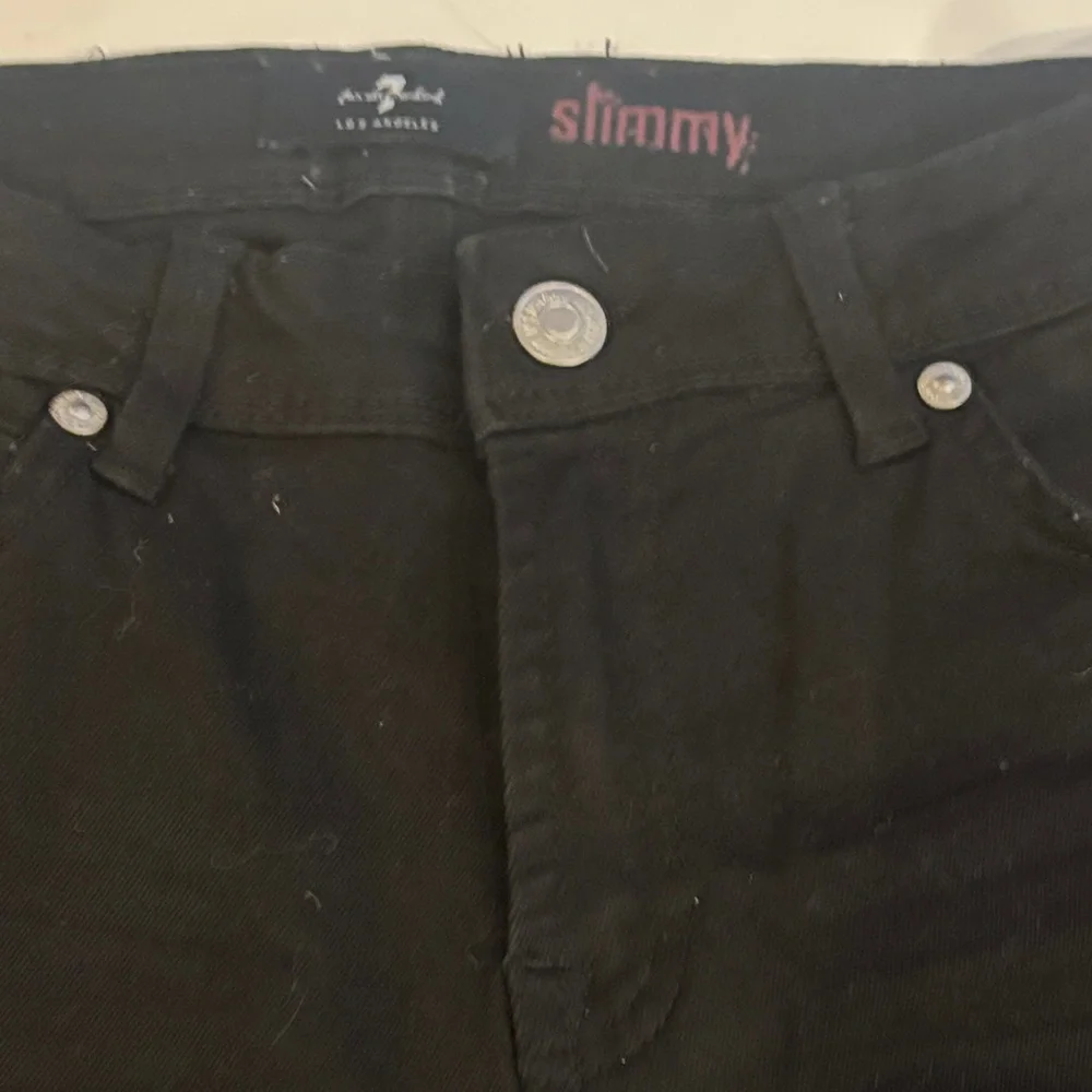 7 For All Mankind Kids Black Slimmy Jeans